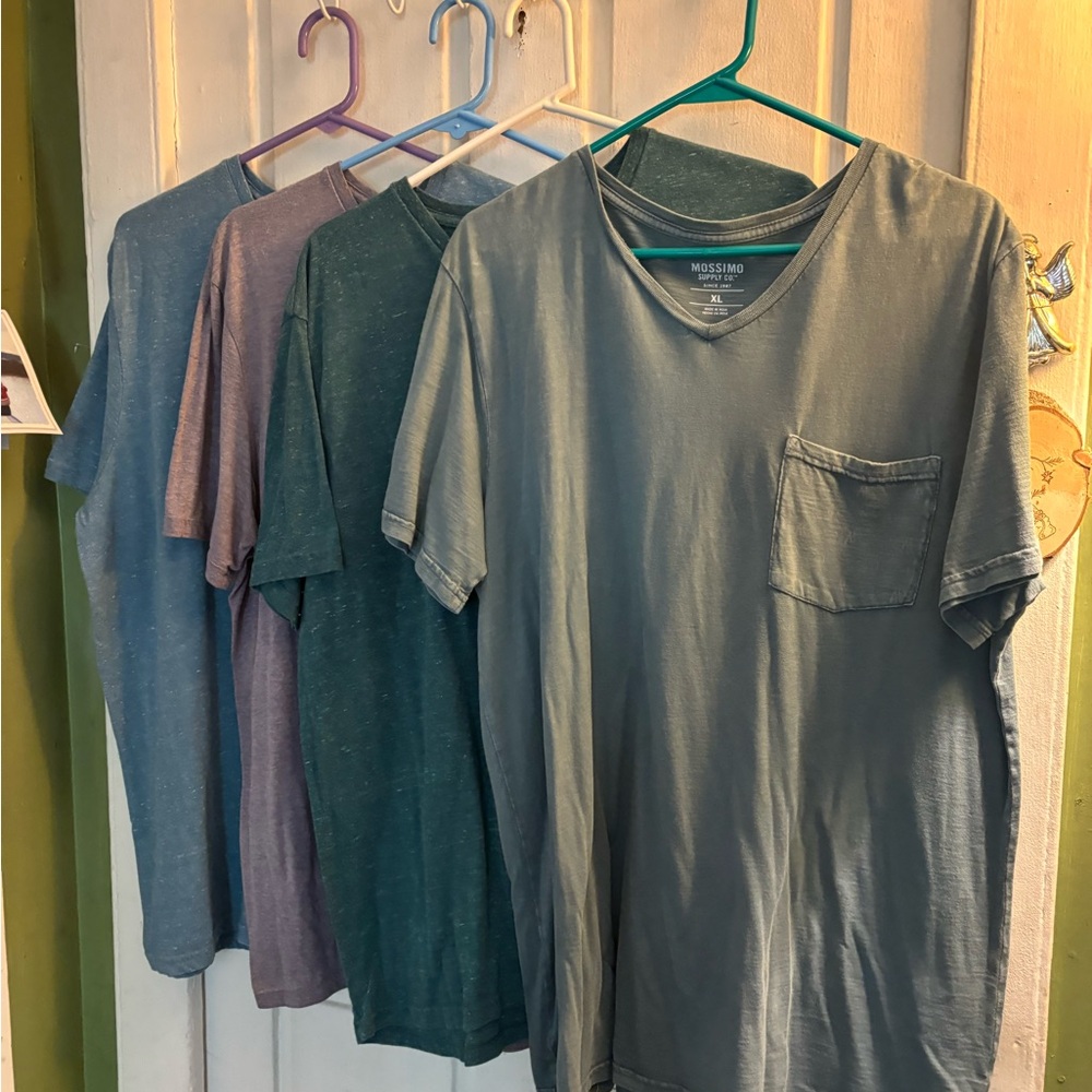 Mossimo Supply Co. Men's Short Sleeve Pocket Tee - Green, Teal, Purple, Blue